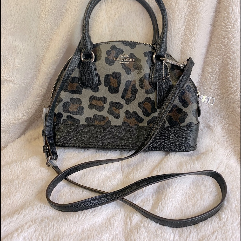 Leopard Print Coach Crossbody Purse